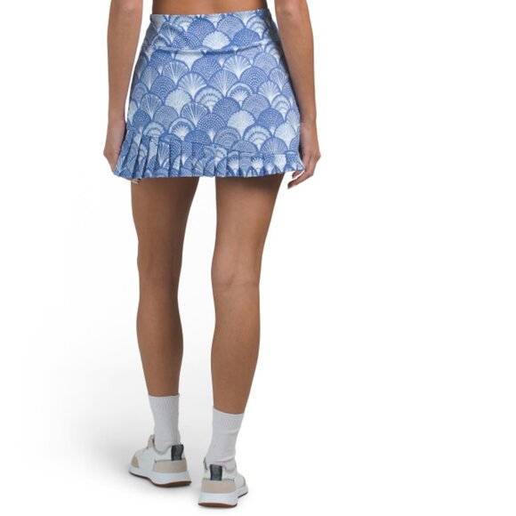SIGRID OLSEN Delft Scallops 002 Assymetrical Pleated Skort - Picture 2 of 2